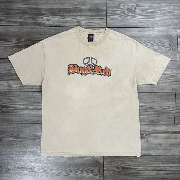 Vintage Y2K Bug & Red Surf T Shirt - Picture 1 of 8